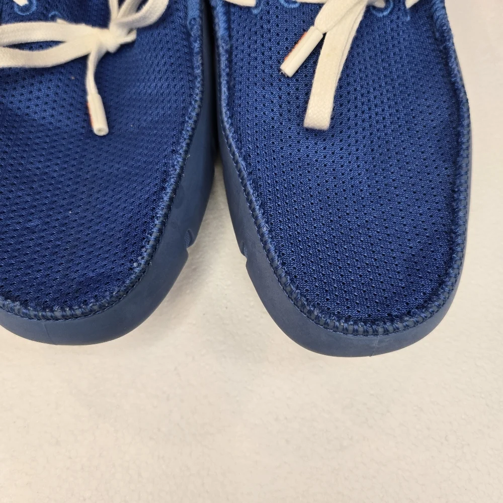 Swims Braided Lace Loafer Men's Size‎ 7 Blue Boat Shoes Water Shoes Slip-On